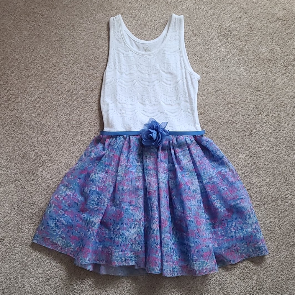 The Children's Place white blue pink dress size 8